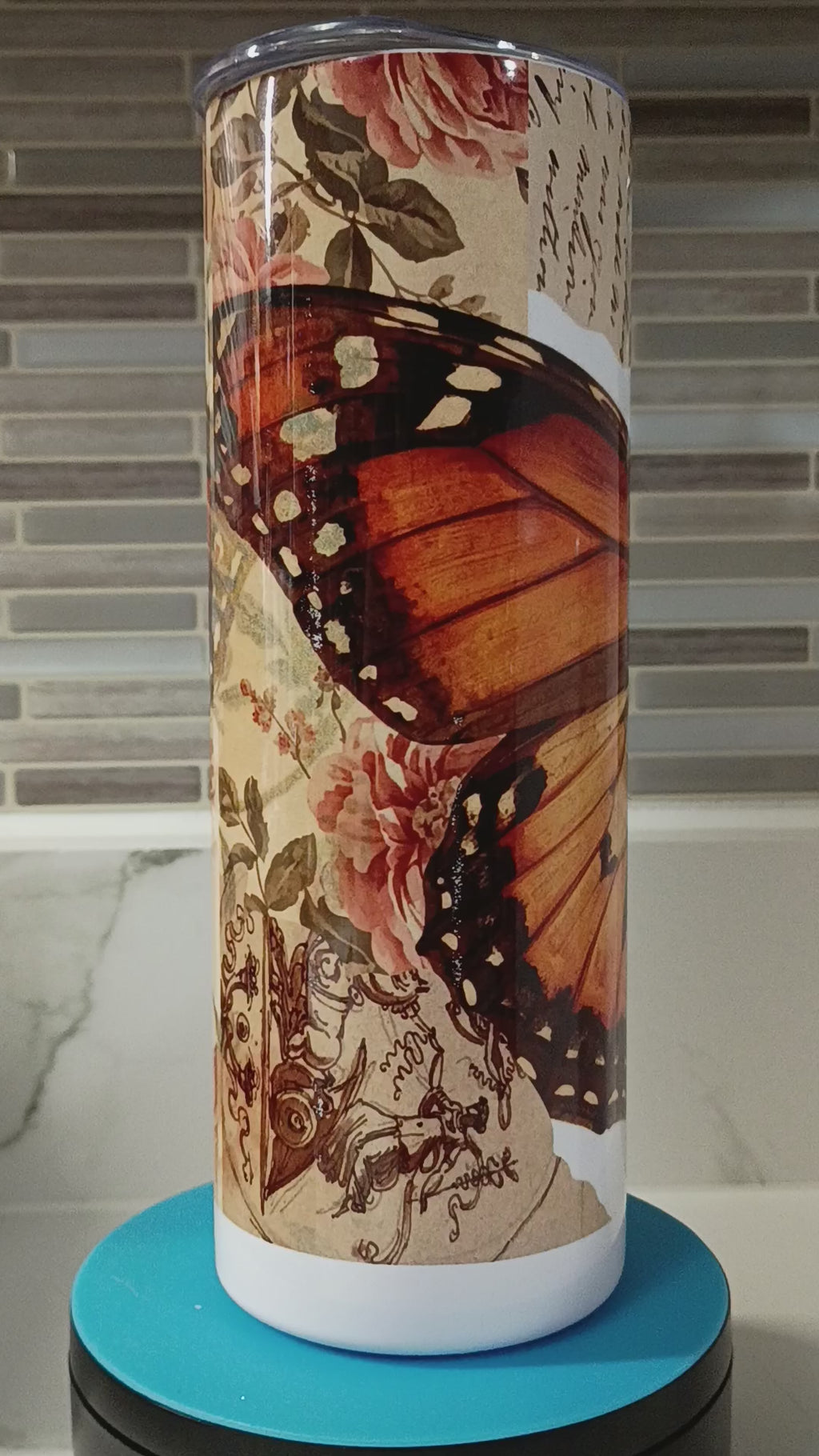 Butterfly Stamp Tumbler