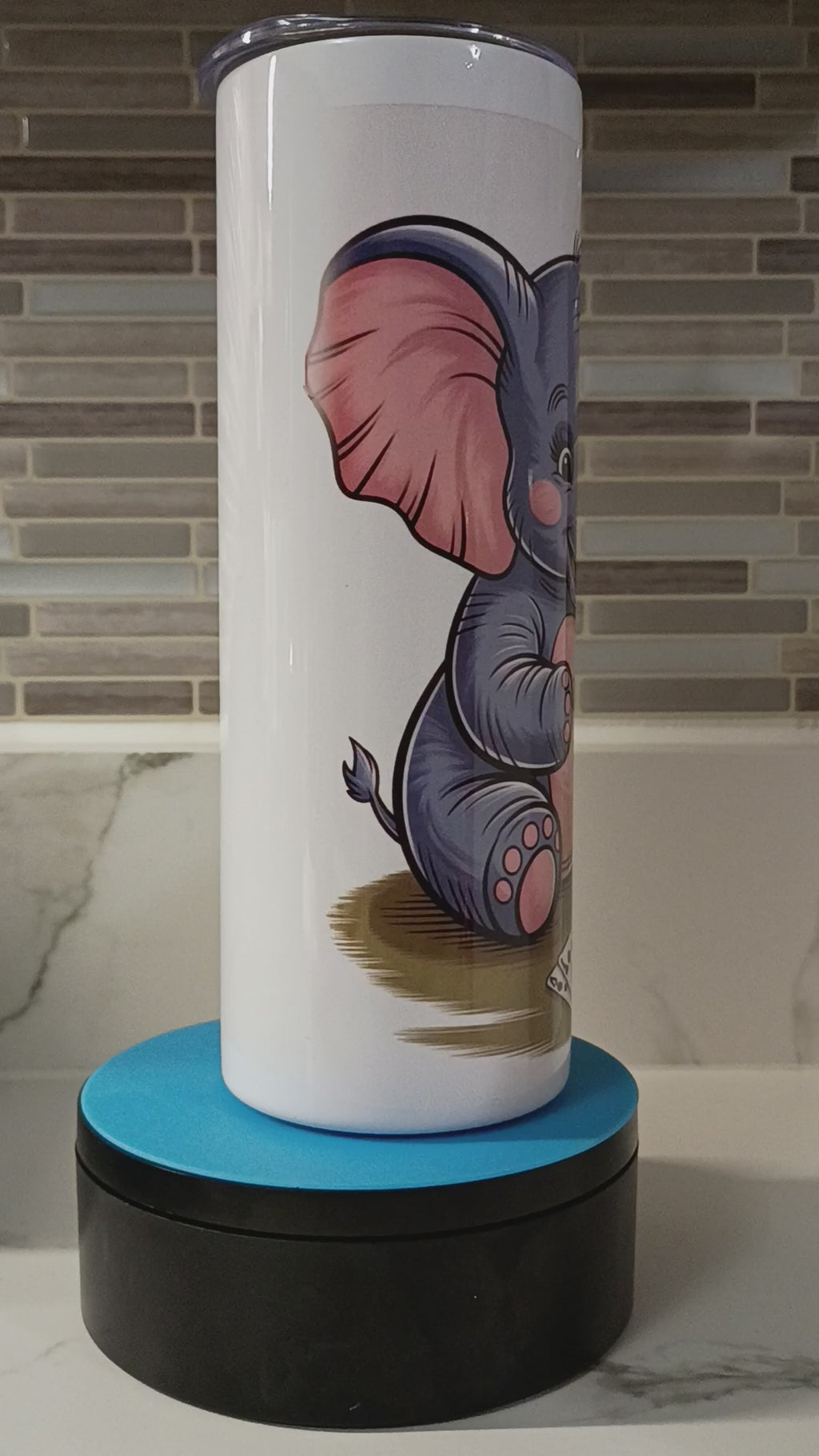 Fox and Elephant Tumbler