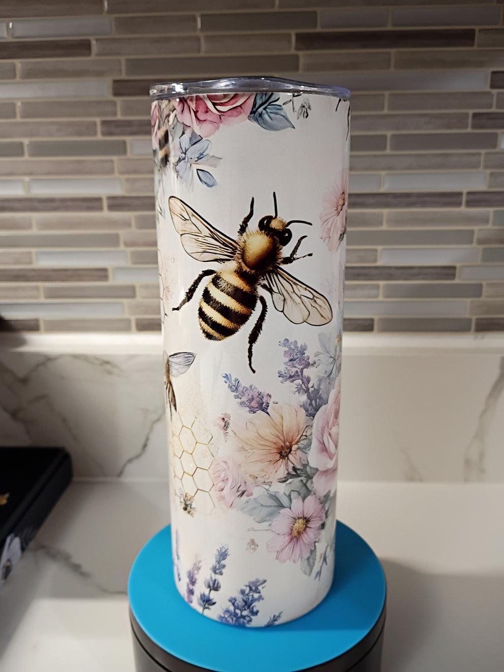 Bees and Flowers Tumbler