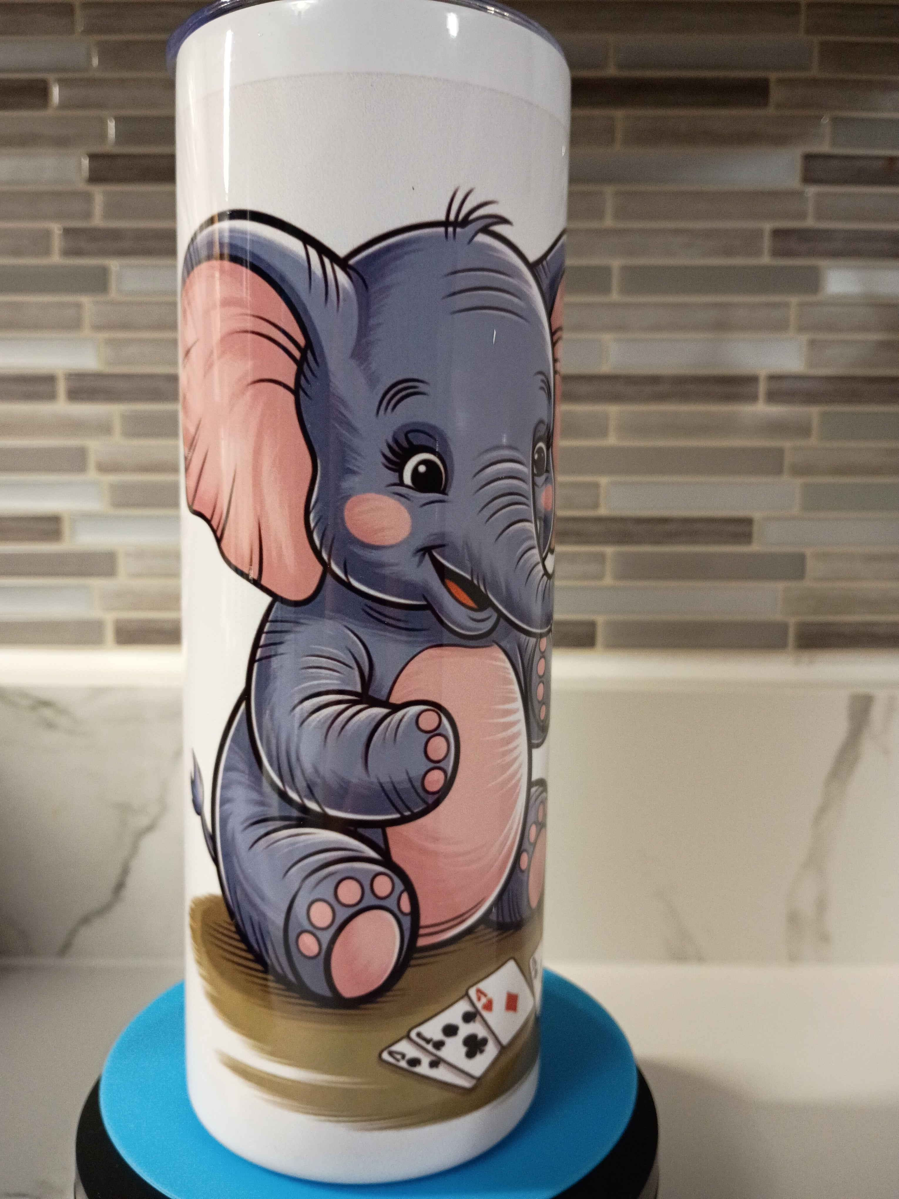 Fox and Elephant Tumbler