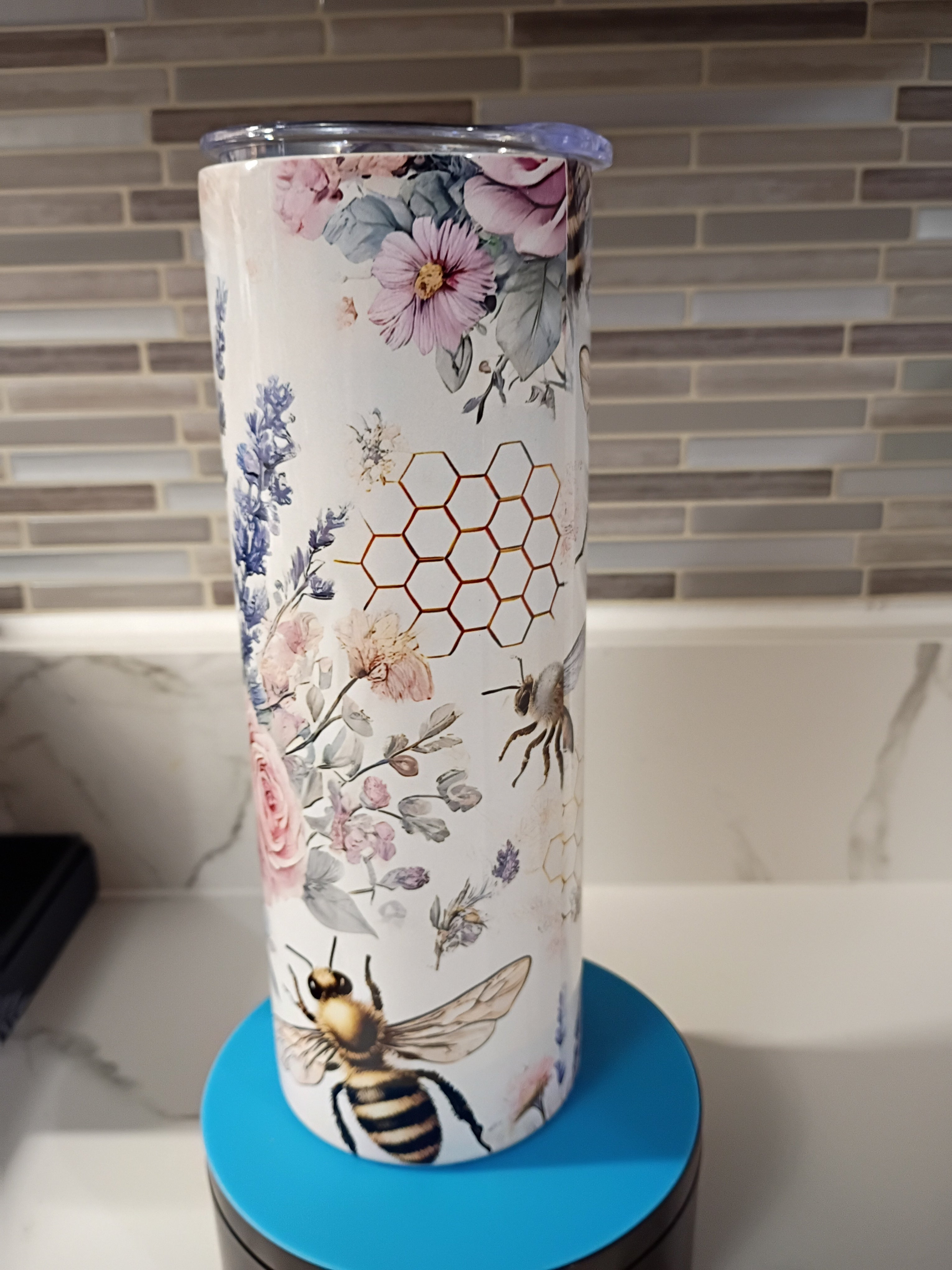 Bees and Flowers Tumbler