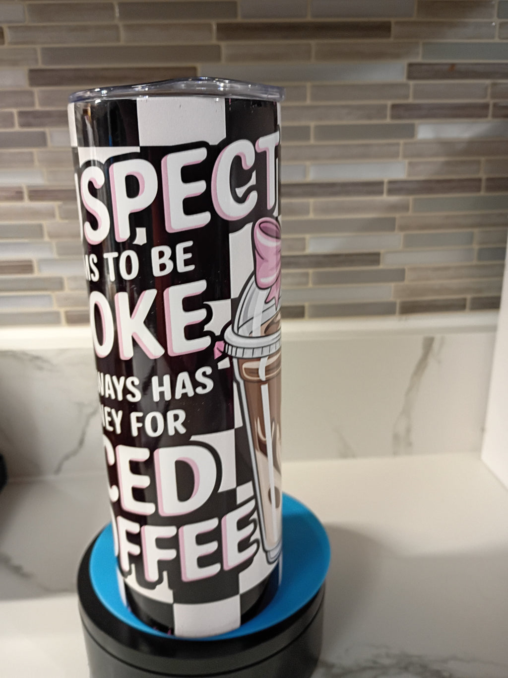 Never Too Broke For Coffee Tumbler