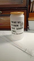 Someone Cares ... Not Me frosted glass