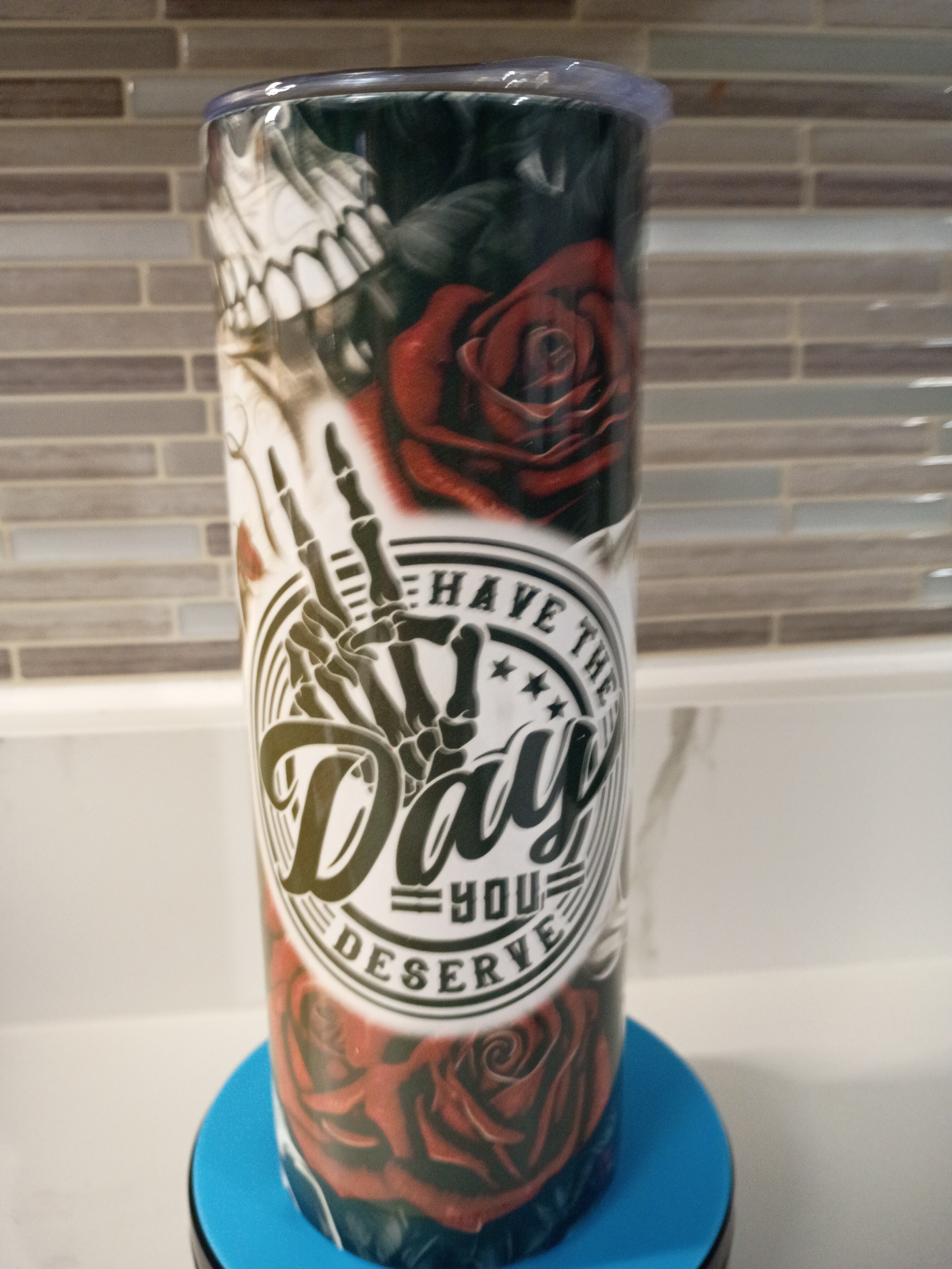 Skulls and Roses Tumbler