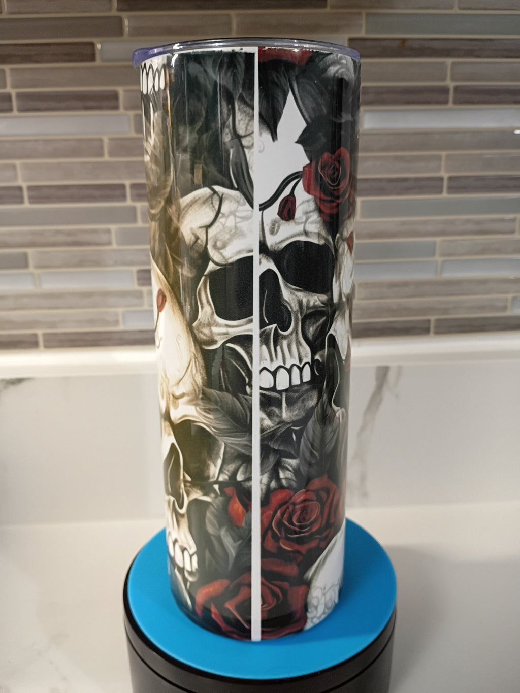 Skulls and Roses Tumbler