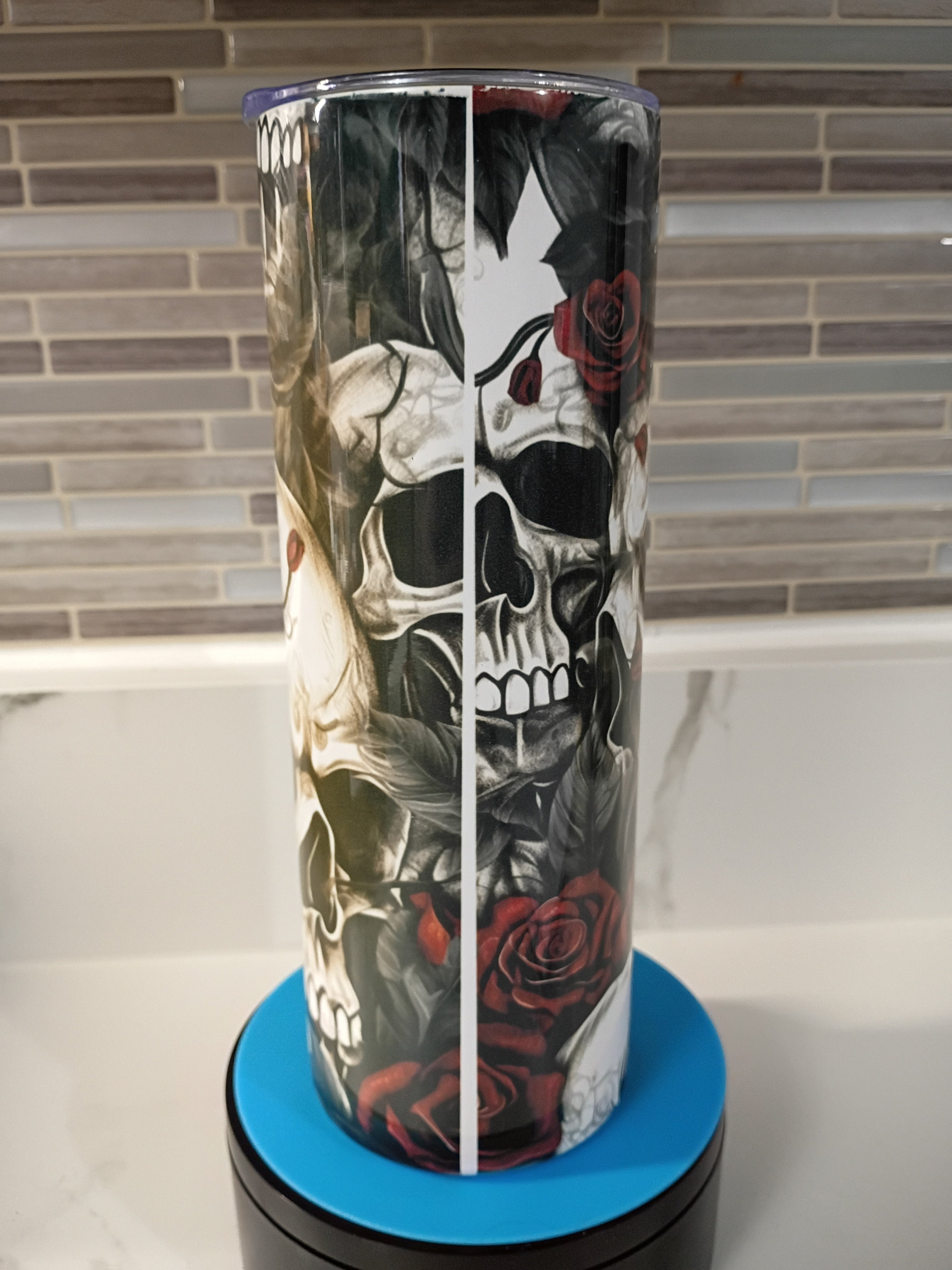 Skulls and Roses Tumbler