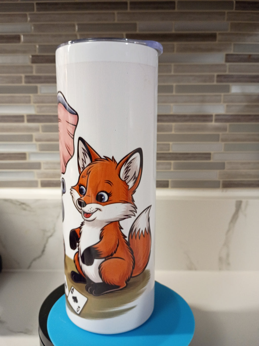Fox and Elephant Tumbler