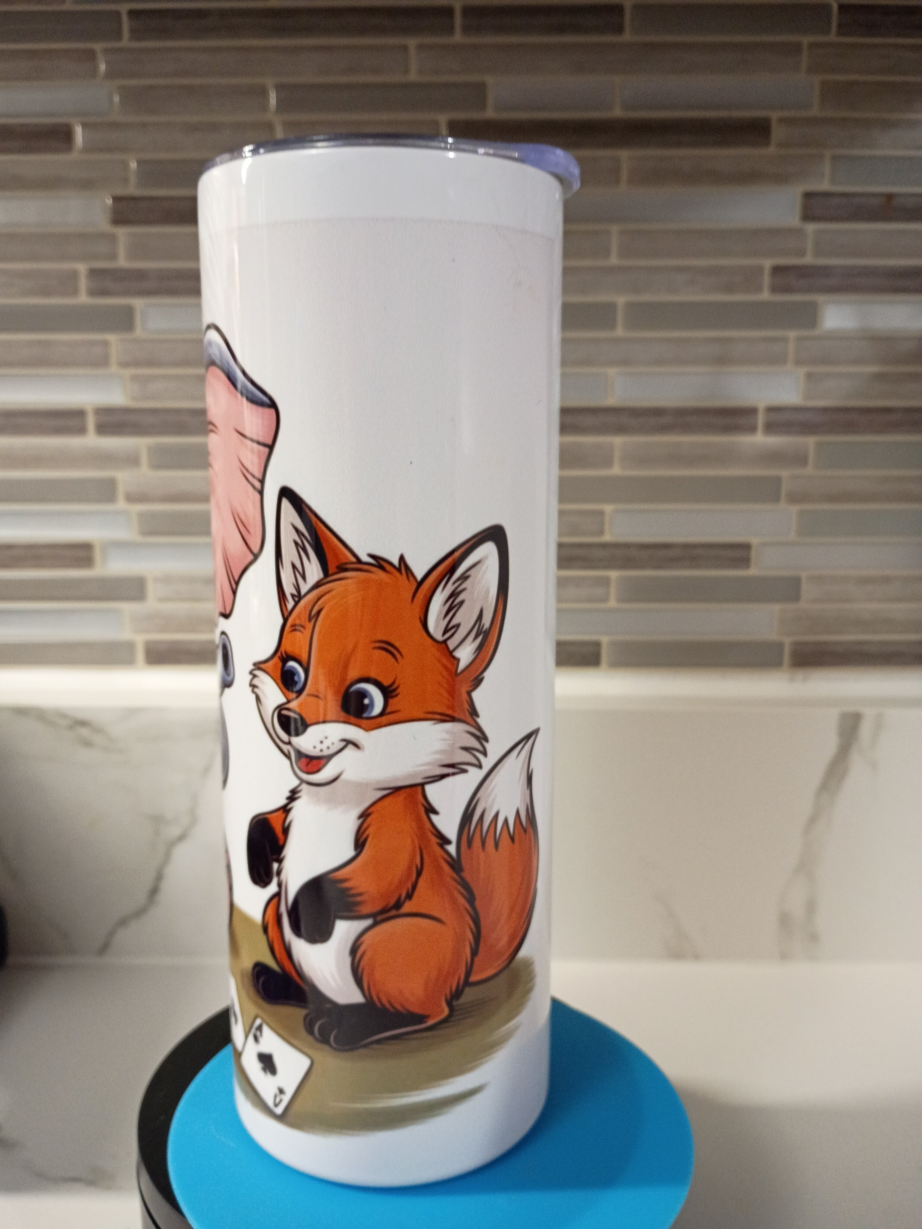 Fox and Elephant Tumbler